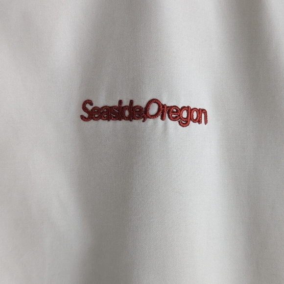 🎐 Seaside Oregon Beige Windbreaker Pullover Baru Sports Small - Picture 2 of 7